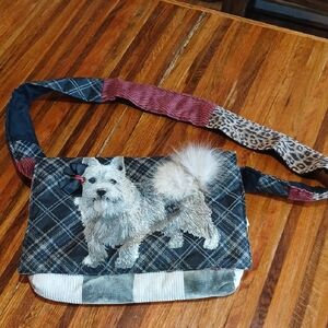 Peace Of Thread Handmade Terrier Messenger Bag Purse
